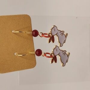 Red Bunny Earrings